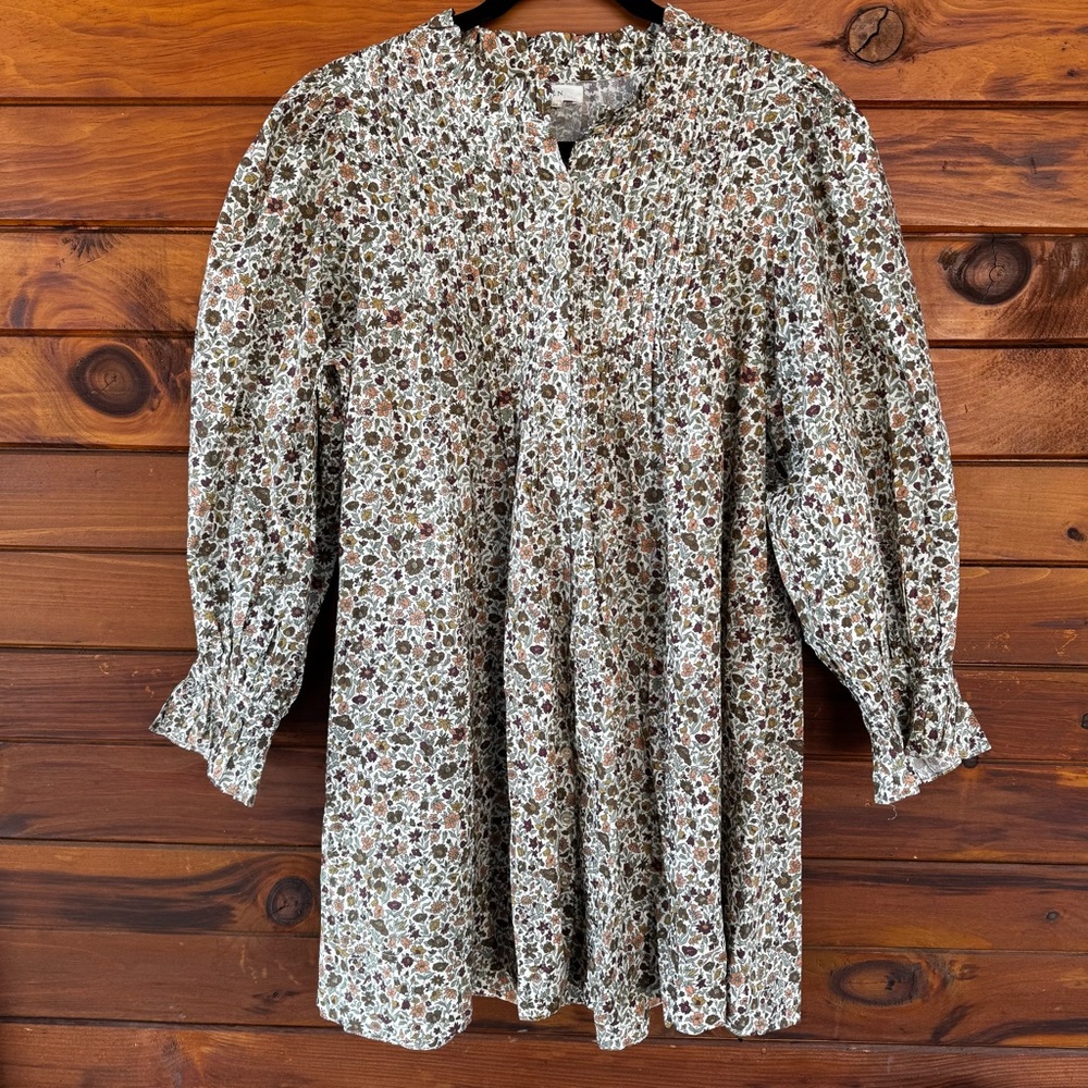 DOEN | Dulcie Dress in Liberty Cotton fabric cream poppy bell floral